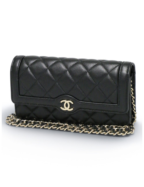 Mini sac Chanel cuir d'agneau matelassé