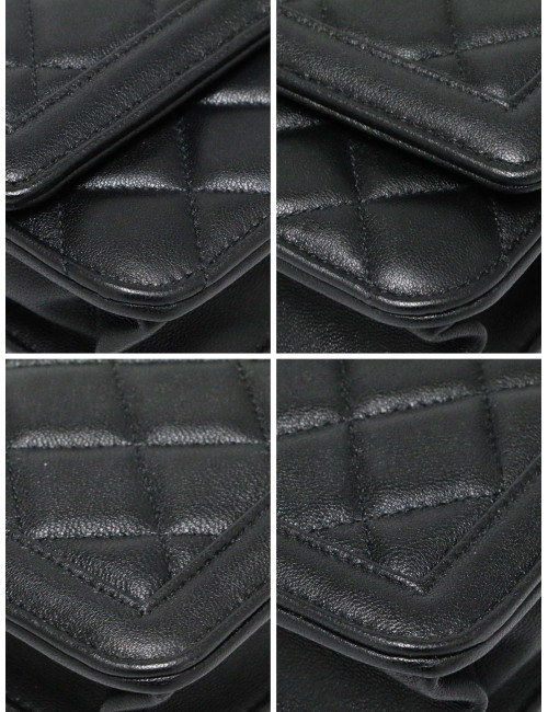 Mini sac Chanel cuir d'agneau matelassé