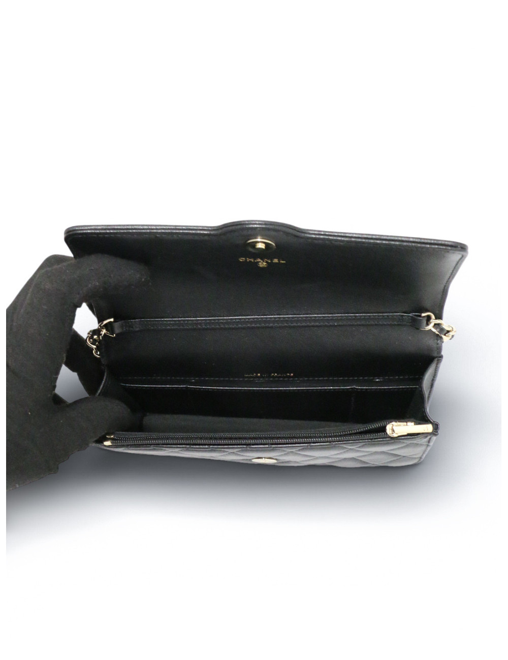 Mini sac Chanel cuir d'agneau matelassé