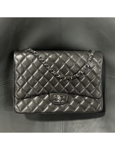 Sac Chanel maxi jumbo gris foncé
