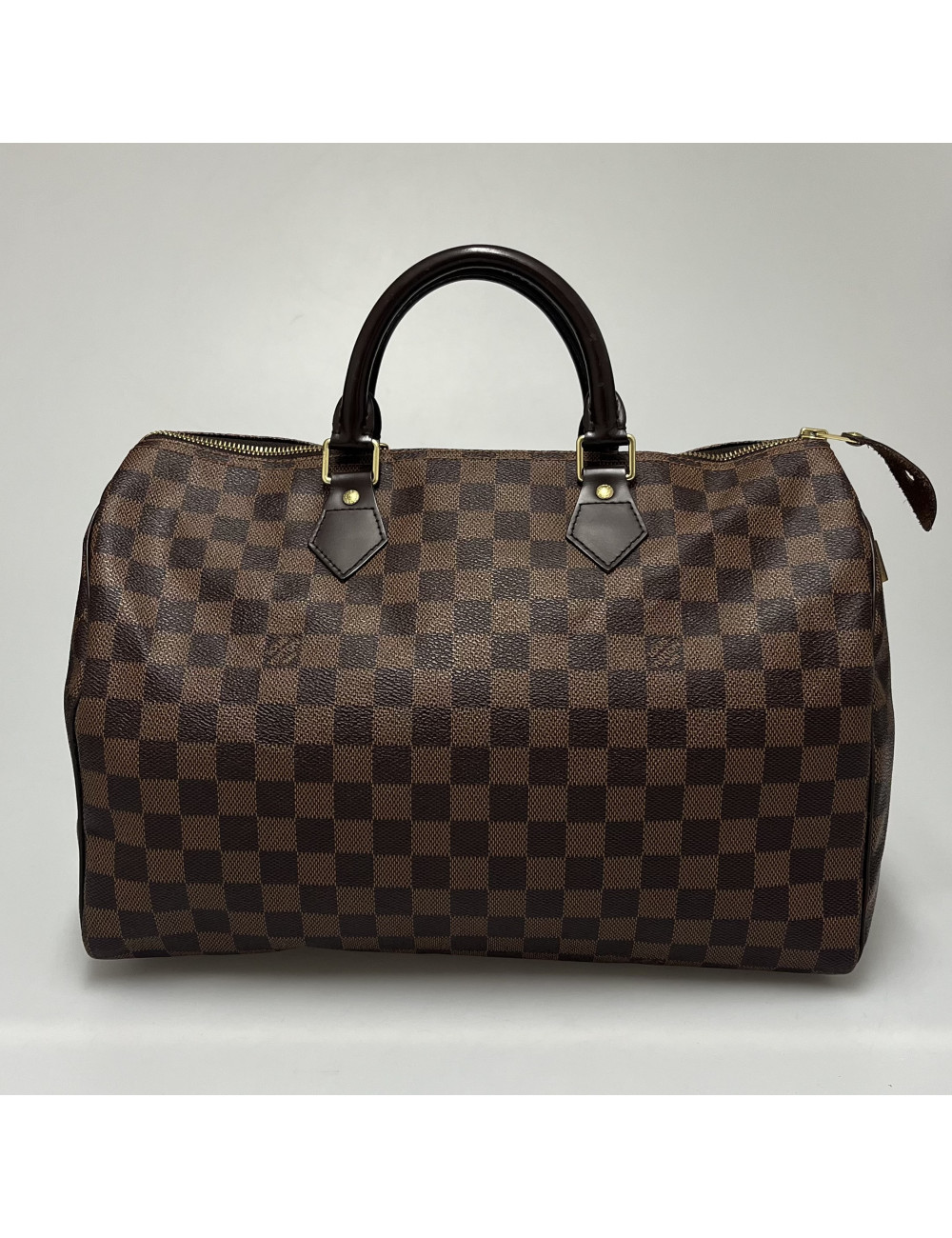 Speedy 35 Louis Vuitton Toile damier ébène