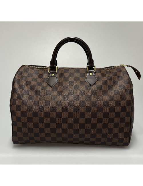 Speedy 35 Louis Vuitton Toile damier ébène