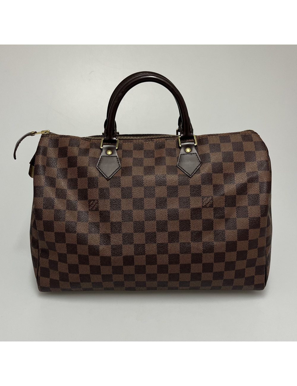 Speedy 35 Louis Vuitton Toile damier ébène