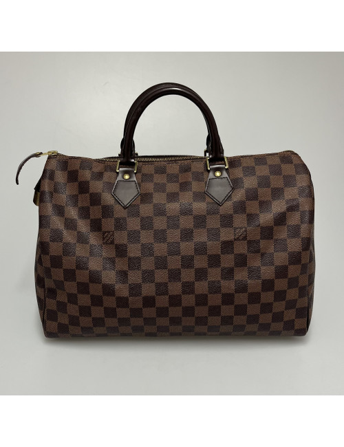 Speedy 35 Louis Vuitton Toile damier ébène