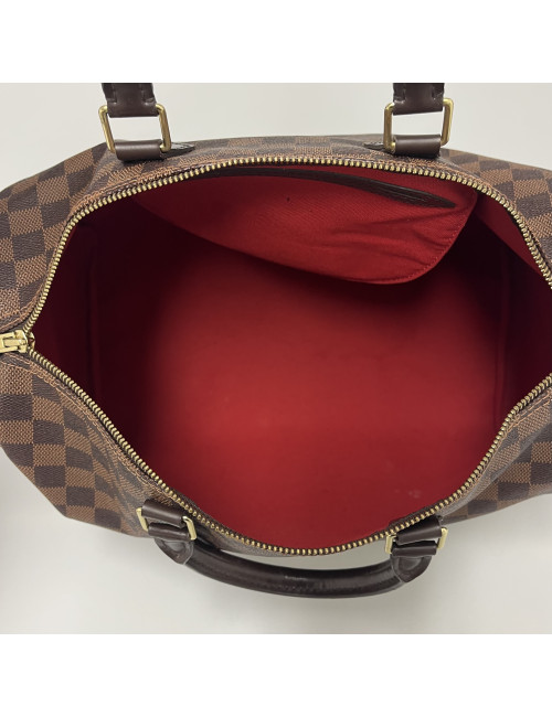 Speedy 35 Louis Vuitton Toile damier ébène