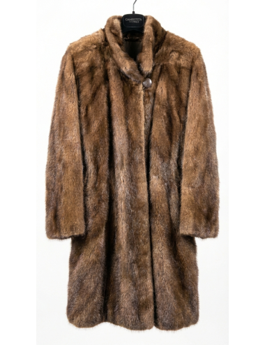 Manteau George V en vison brun