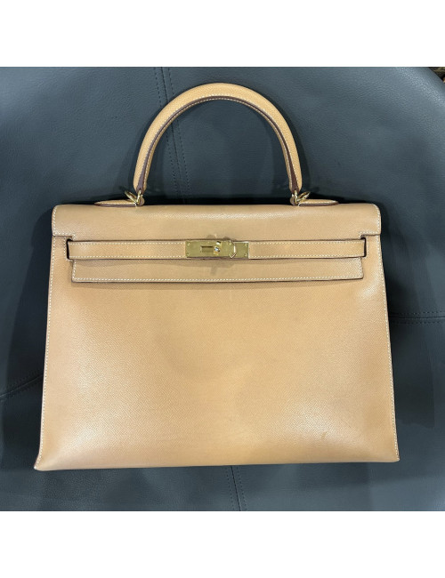 Sac Kelly 35 cuir epsom Camel