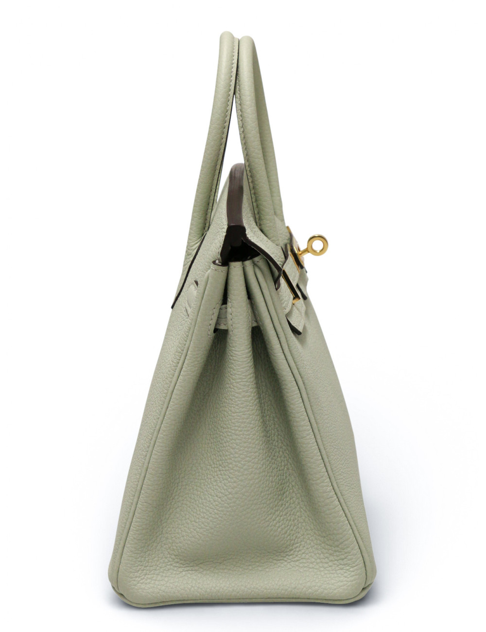 Hermès Birkin 25 togo gris névé bijouterie dorée