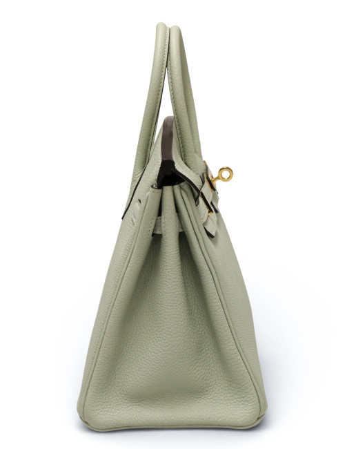 Birkin 25 togo gris névé bijouterie dorée