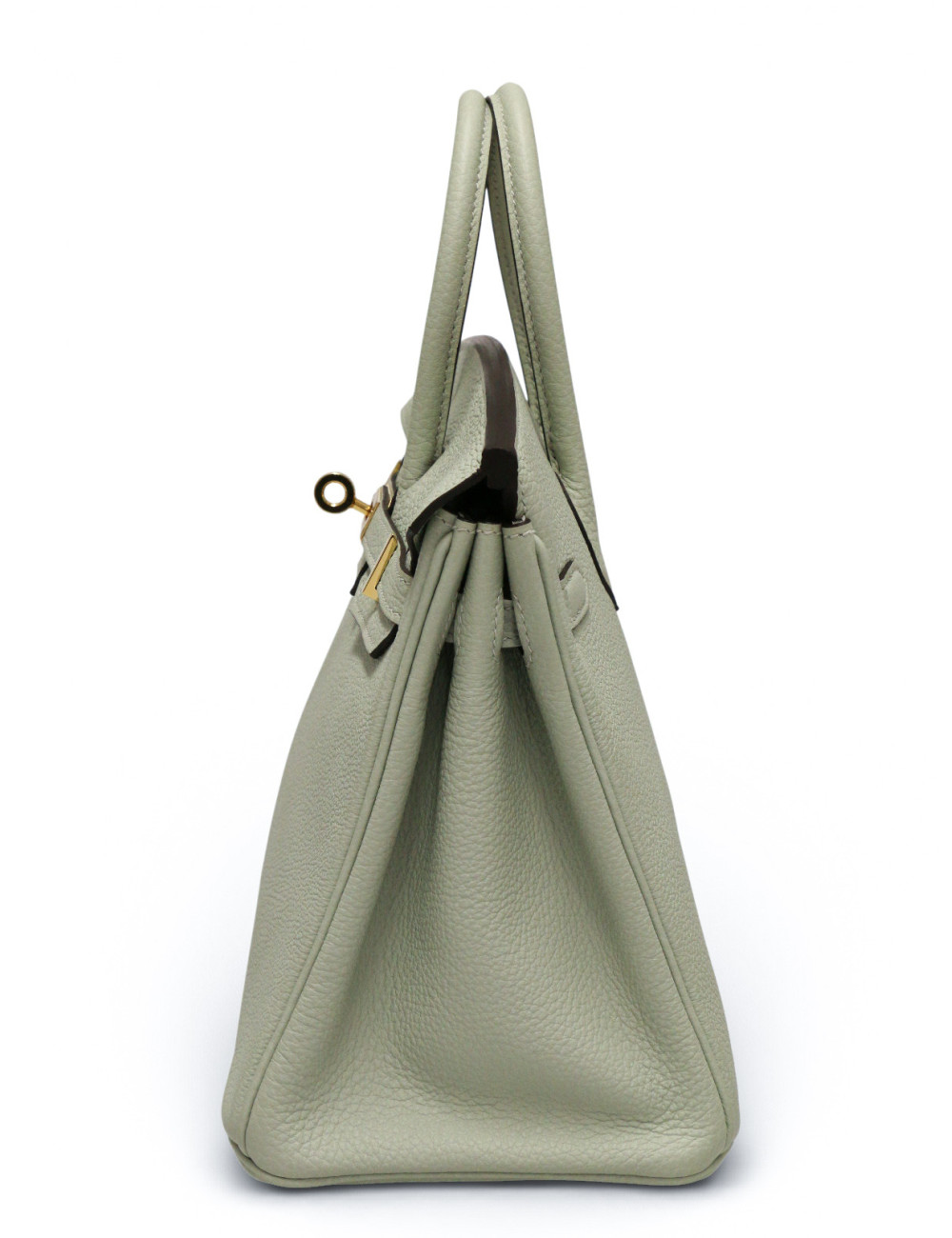 Hermès Birkin 25 togo gris névé bijouterie dorée