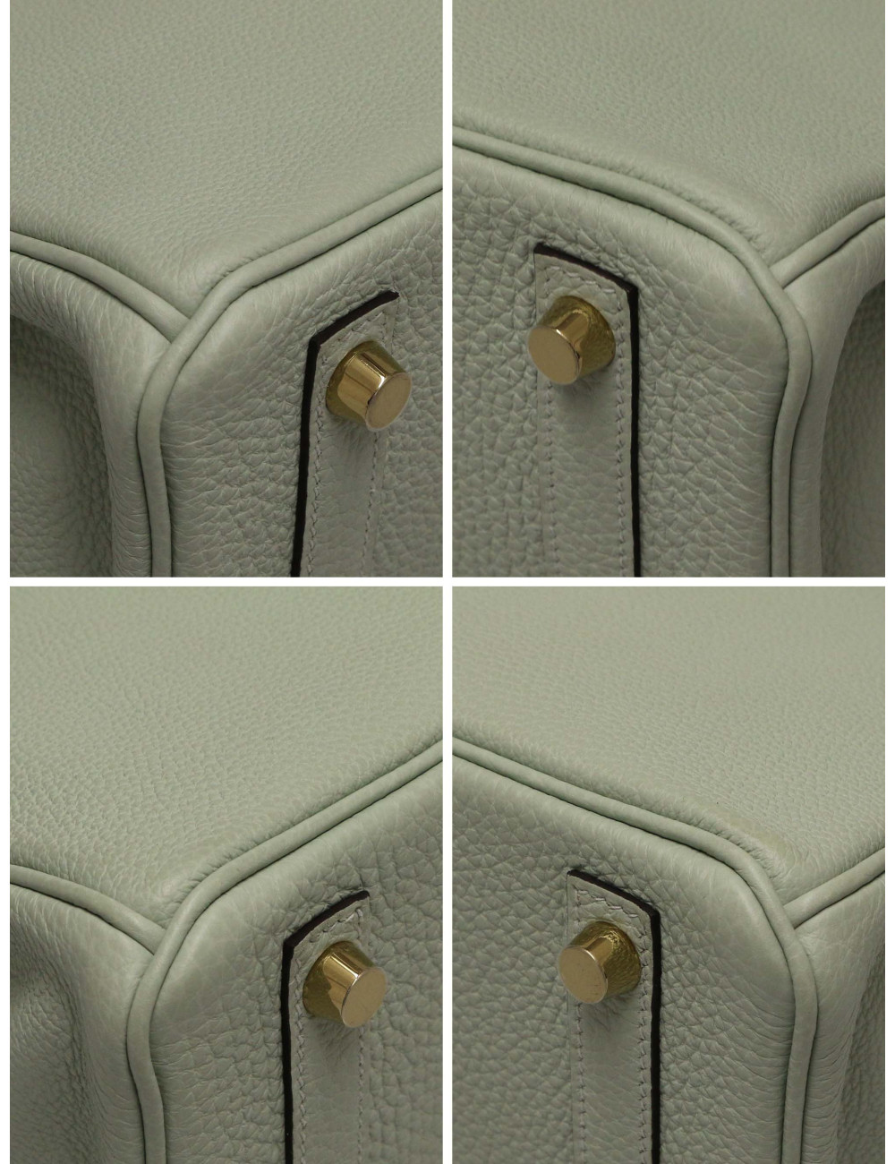 Birkin 25 togo gris névé bijouterie dorée