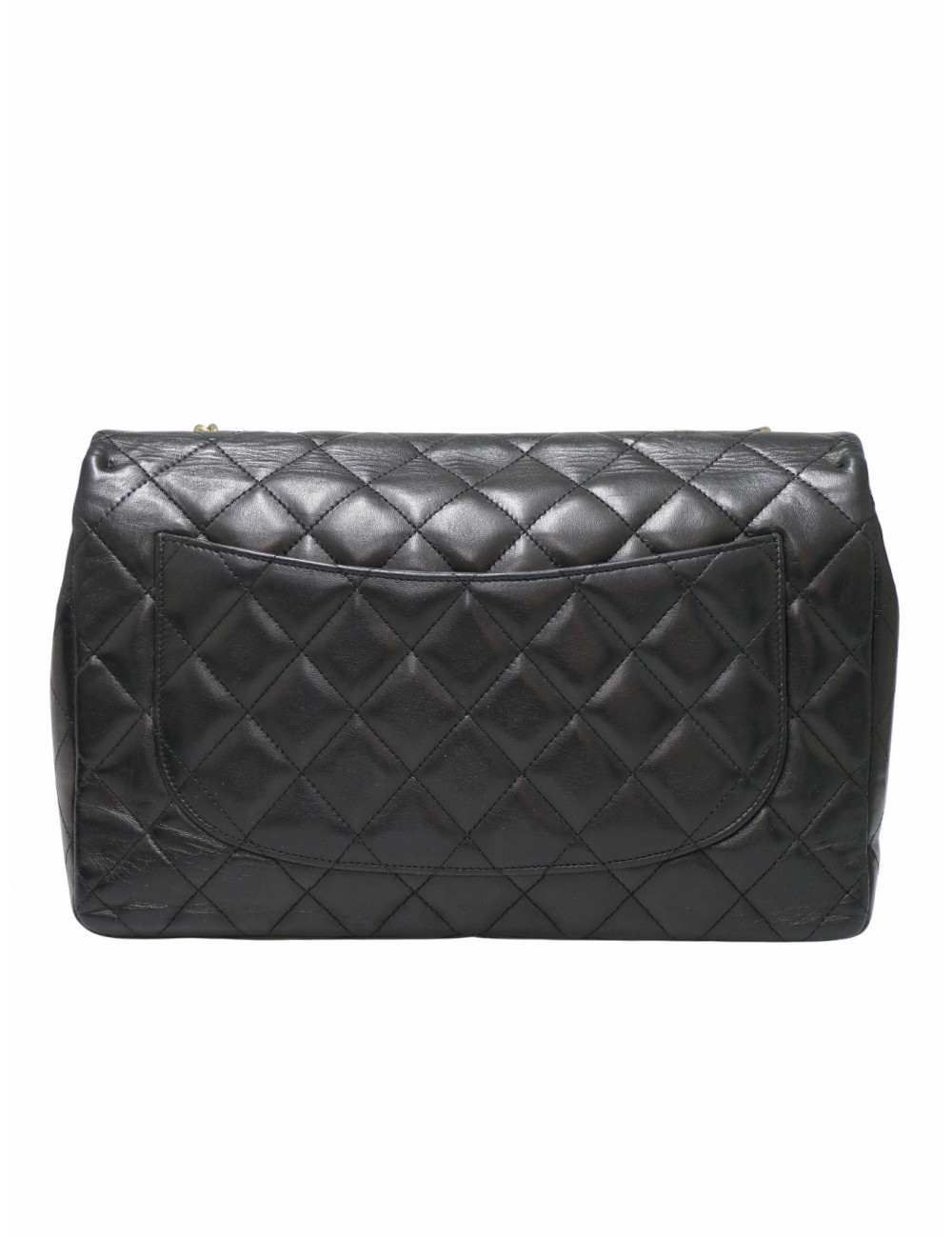 Sac chanel jumbo un rabat matelassé noir