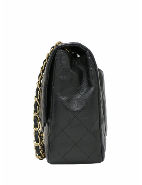 Sac chanel jumbo un rabat matelassé noir