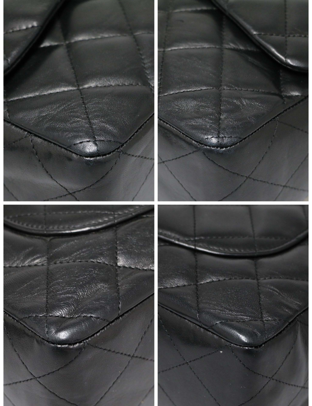 Sac chanel jumbo un rabat matelassé noir