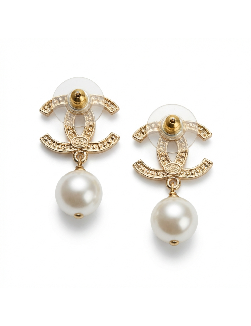 Clous CC perle Chanel