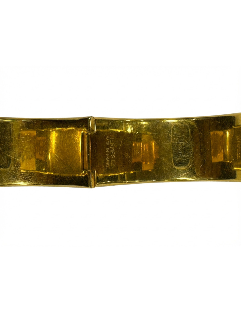 Bracelet Hermès cloisonné rouge H