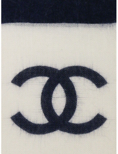 Echarpe Chanel cachemire bicolore 2