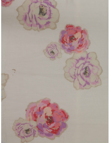 Foulard Chanel camélias rose 2