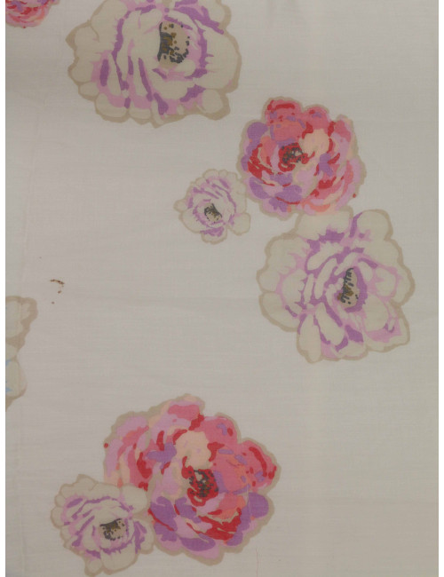 Foulard Chanel camélias rose