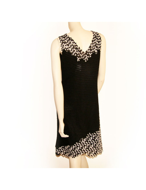 Robe CHANEL noir et blanche Taille 42