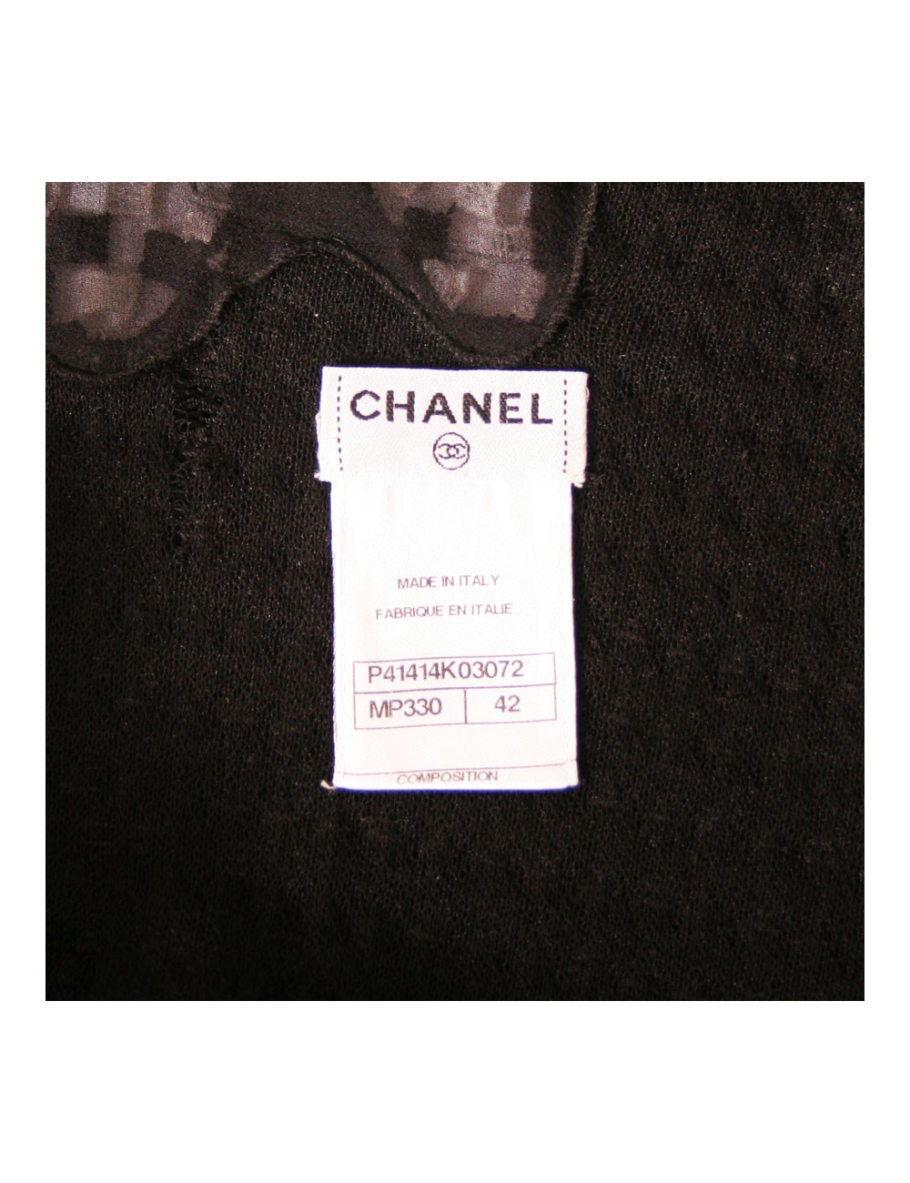 Robe CHANEL noir et blanche Taille 42