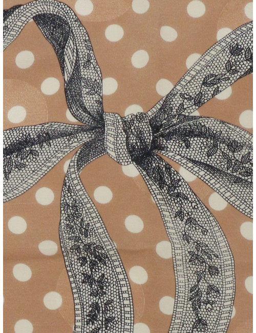 Carré DIOR voile de soie vieux rose