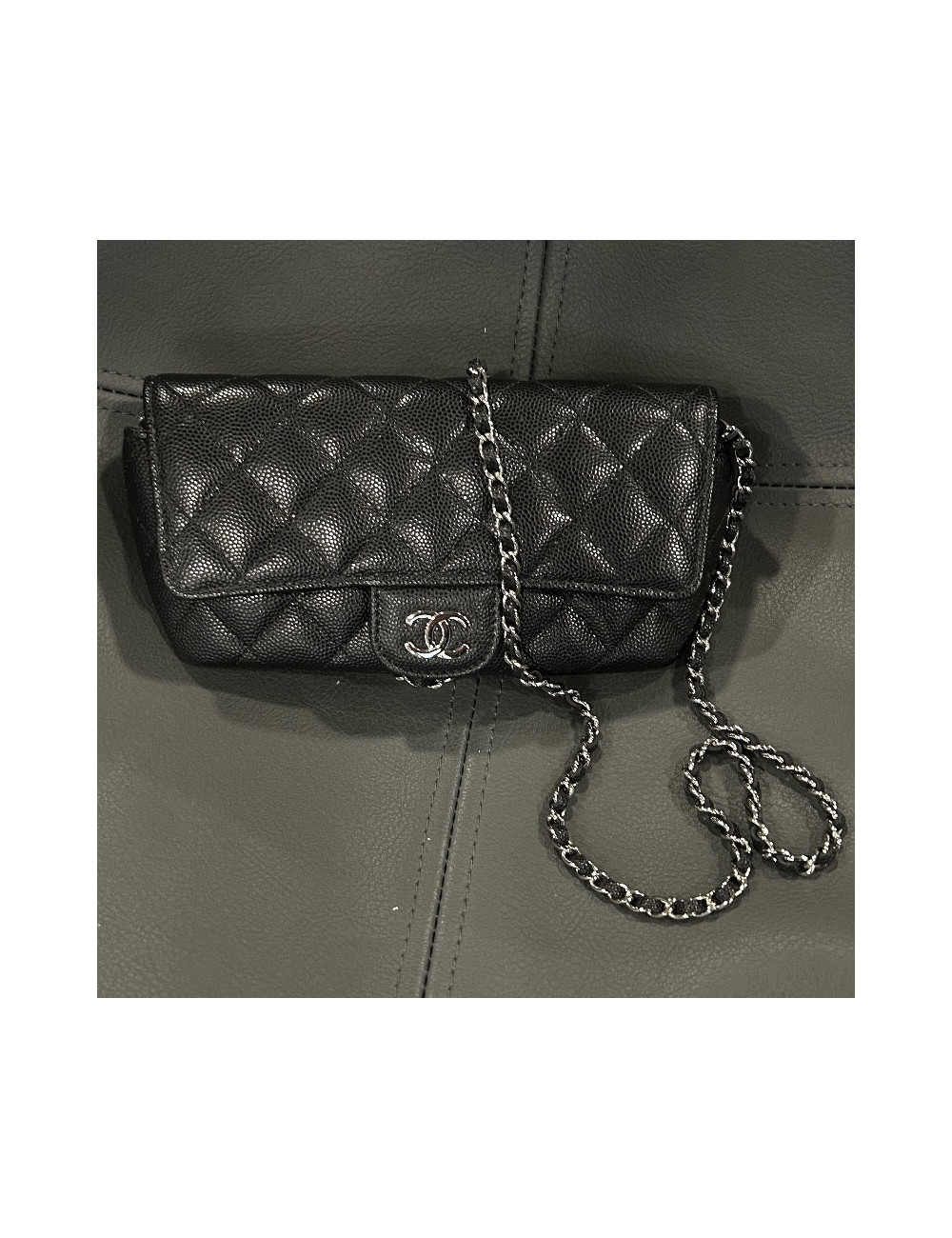 Mini sac Chanel cuir caviar