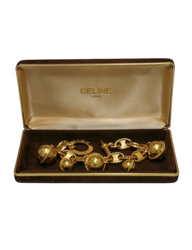 Bracelet CELINE Triomphe breloques Vintage 2
