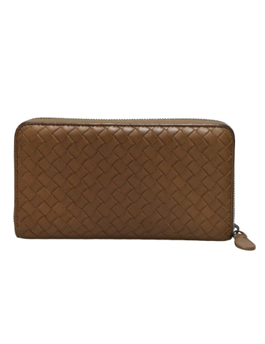Portefeuille BOTTEGA VENETA cuir entrelacé zippé