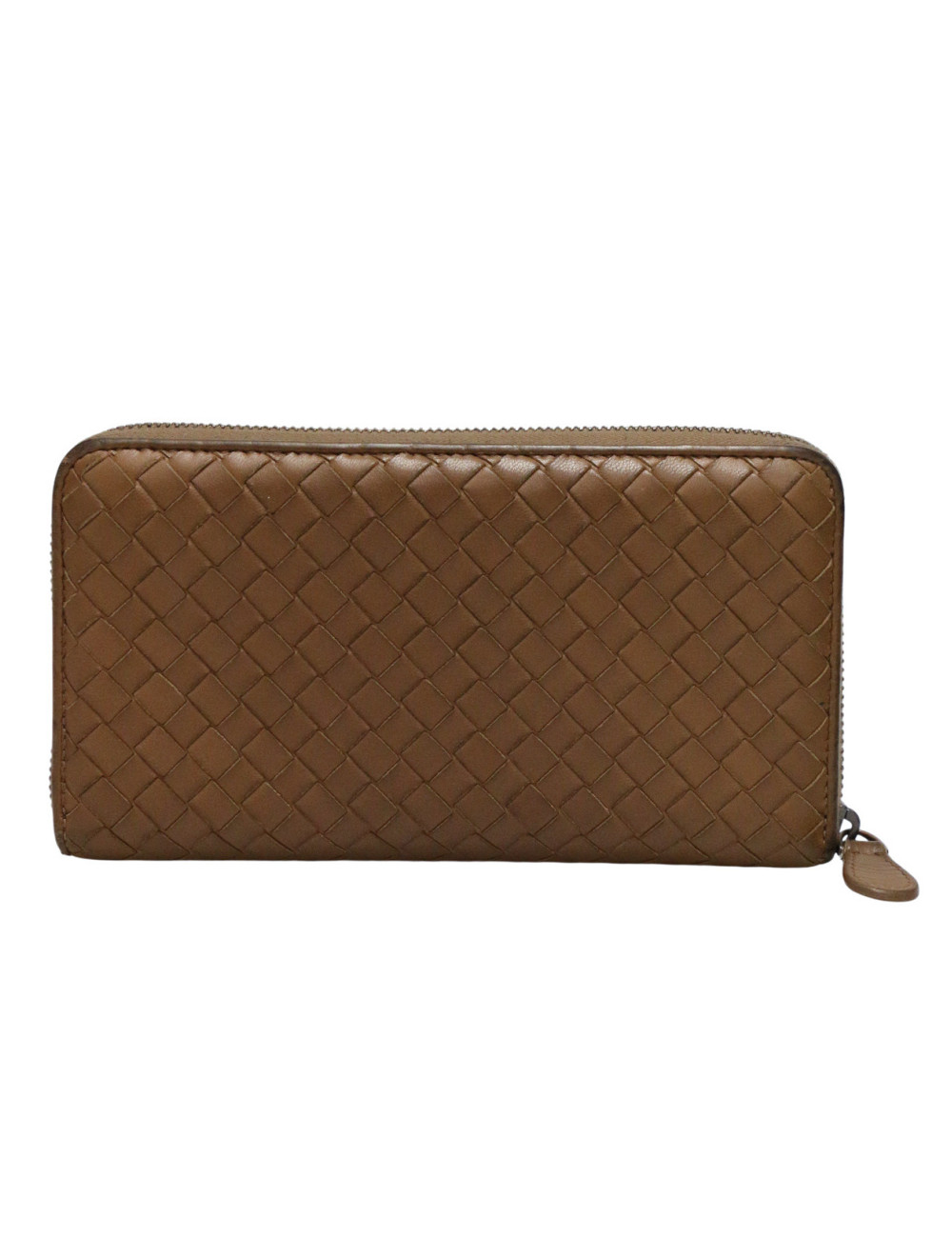 Portefeuille BOTTEGA VENETA cuir entrelacé zippé