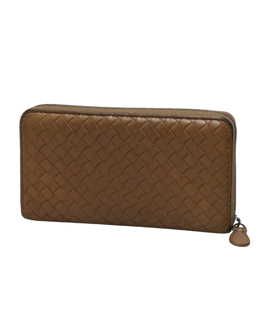 Portefeuille BOTTEGA VENETA cuir entrelacé zippé