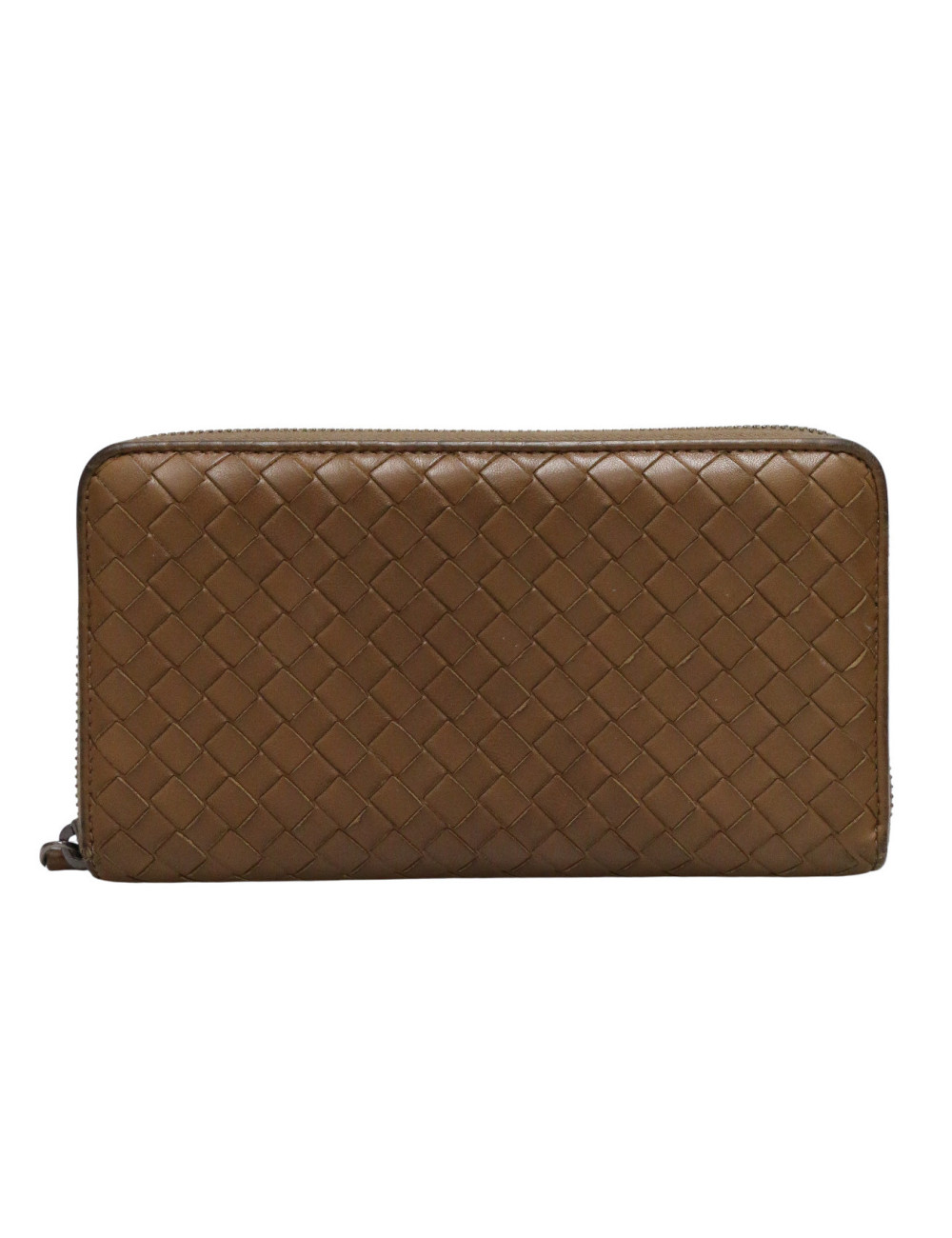 Portefeuille BOTTEGA VENETA cuir entrelacé zippé