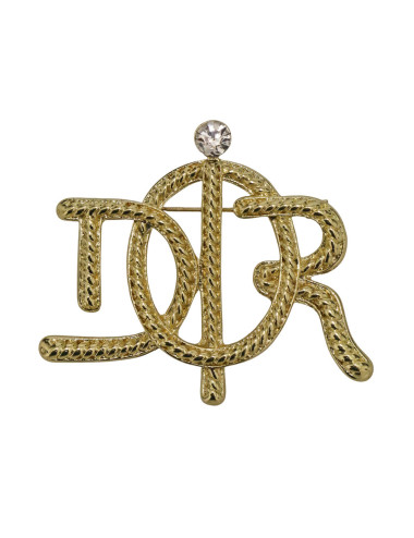Broche DIOR D I O R doré