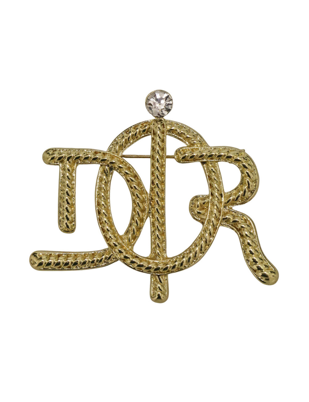 Broche DIOR D I O R doré