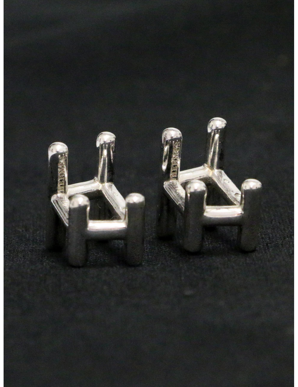 Boutons de manchette H HERMES argent 925