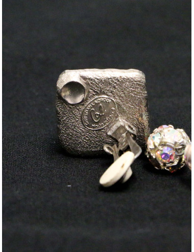 Clips CHRISTIAN LACROIX pendants émaillés 2