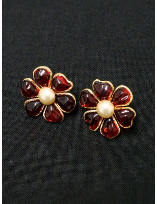 Clous d'oreille MARGUERITE DE VALOIS Topaze