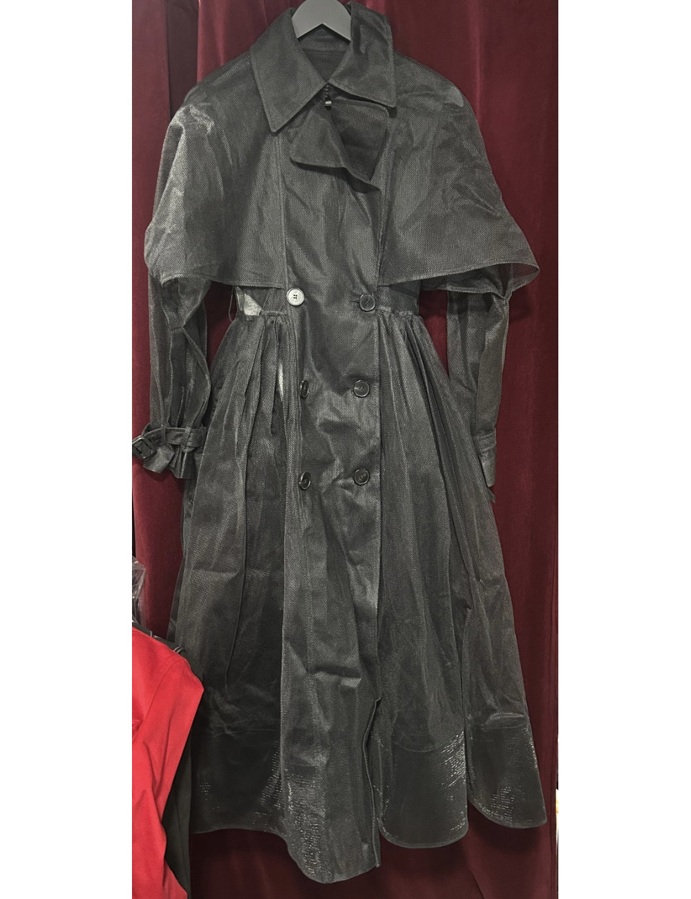 Trench Alexander McQueen tulle noir