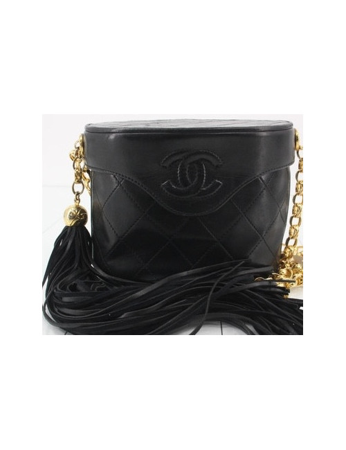 Sac rigide Chanel pompon et chaine bijou
