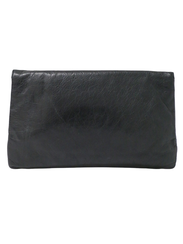 Pochette Balenciaga City cuir marine
