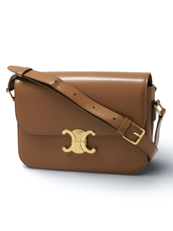 Sac Triomphe veau brillant bronze Céline 2