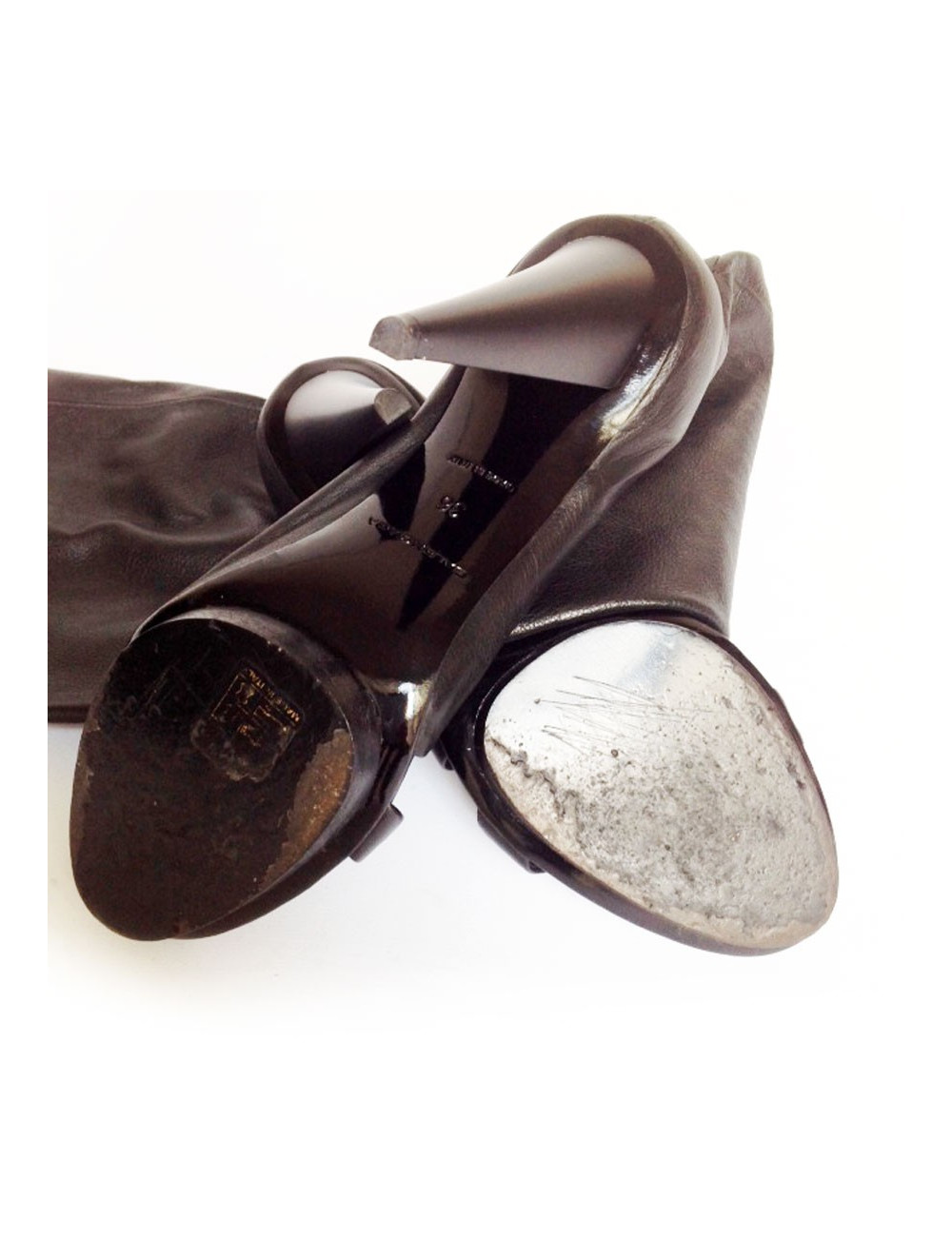 Escarpins BALANCIAGA T 36 façon bottines