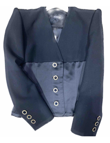 Veste Givenchy de cocktail noire Vintage