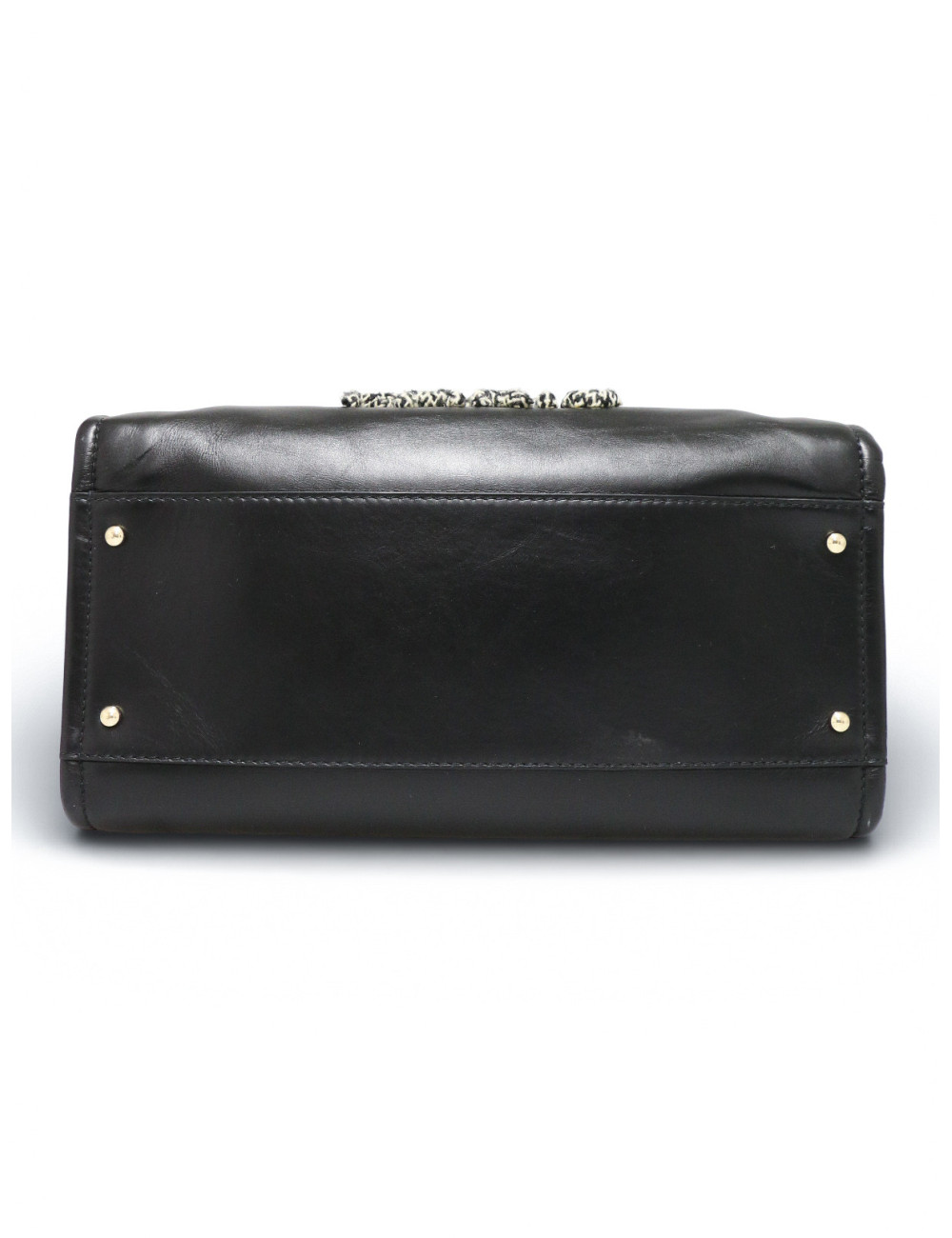 Tote bag Deauville Chanel cuir noir