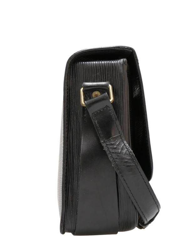 Cartouchière LOUIS VUITTON cuir épi noir 2