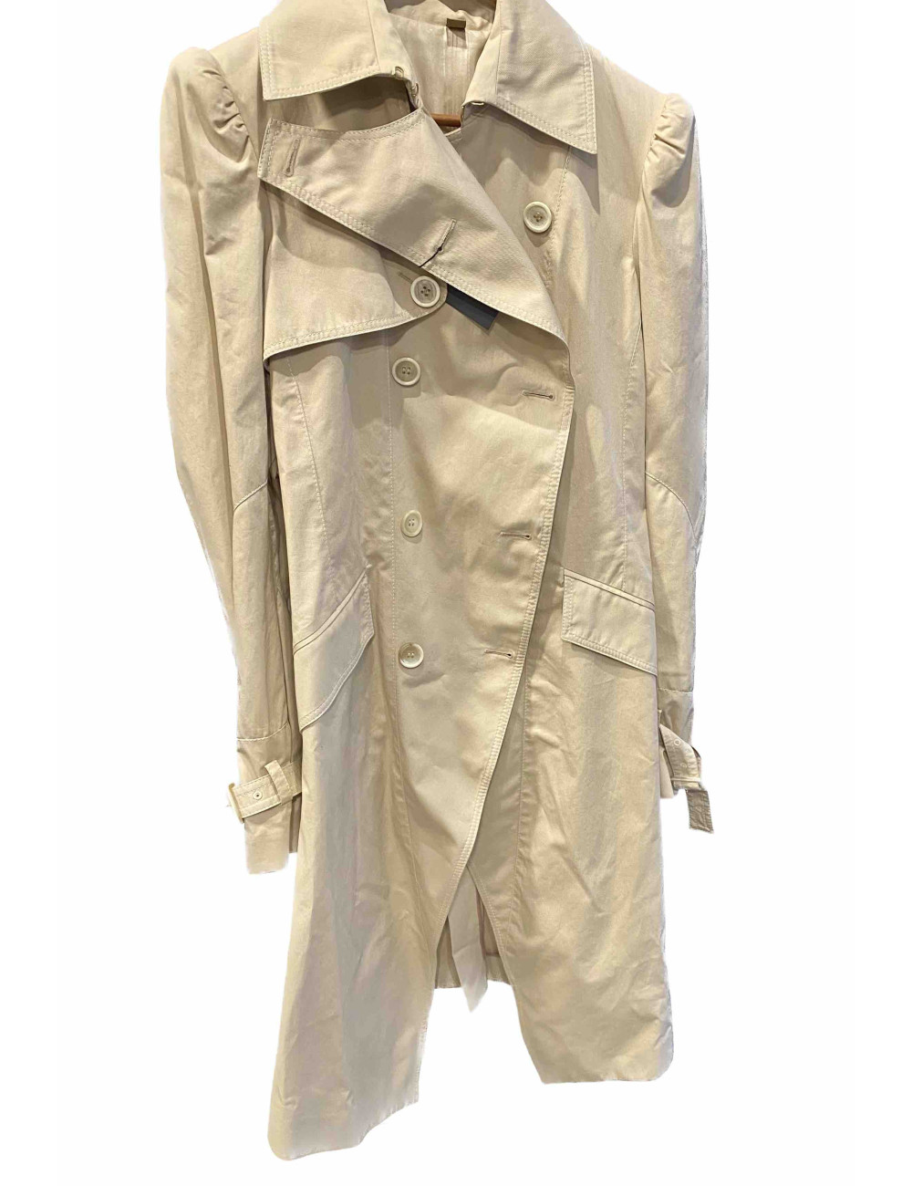 Trench JOHN GALLIANO T 38 coton beige