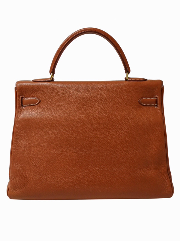 Kelly 35 cuir cognac