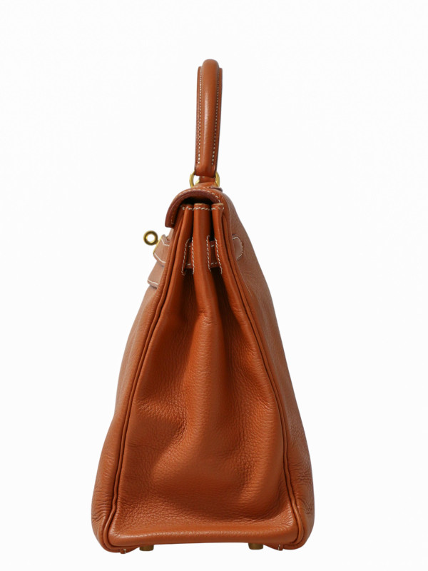 Kelly 35 cuir cognac