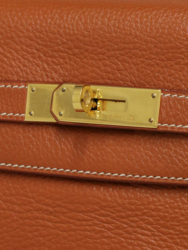 Kelly 35 cuir cognac