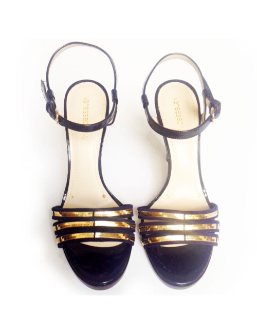 Sandales hautes bleu marine VANESSA BRUNO Taille 38